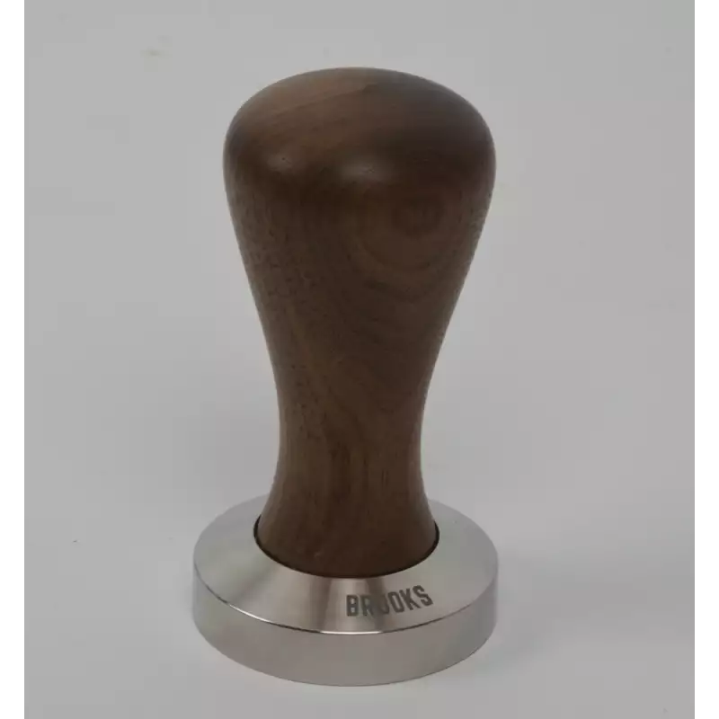 Pavoni pre-millenium tamper 49.5mm almerikaans walnoot