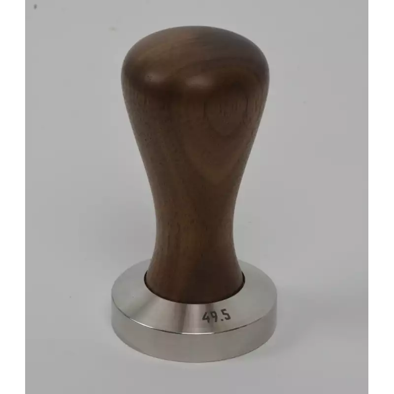 Pavoni pre-millenium tamper 49.5mm almerikaans walnoot