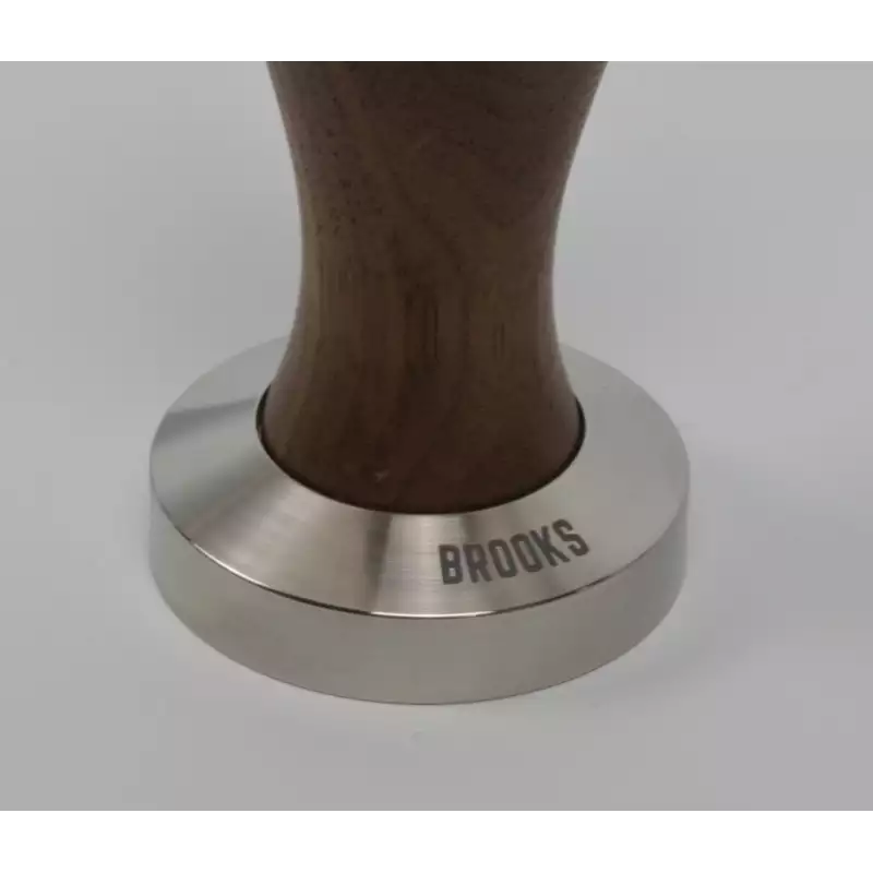 Pavoni pre-millenium tamper 49.5mm almerikaans walnoot