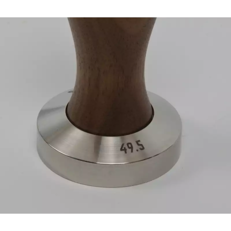 Pavoni pre-millenium tamper 49.5mm almerikaans walnoot