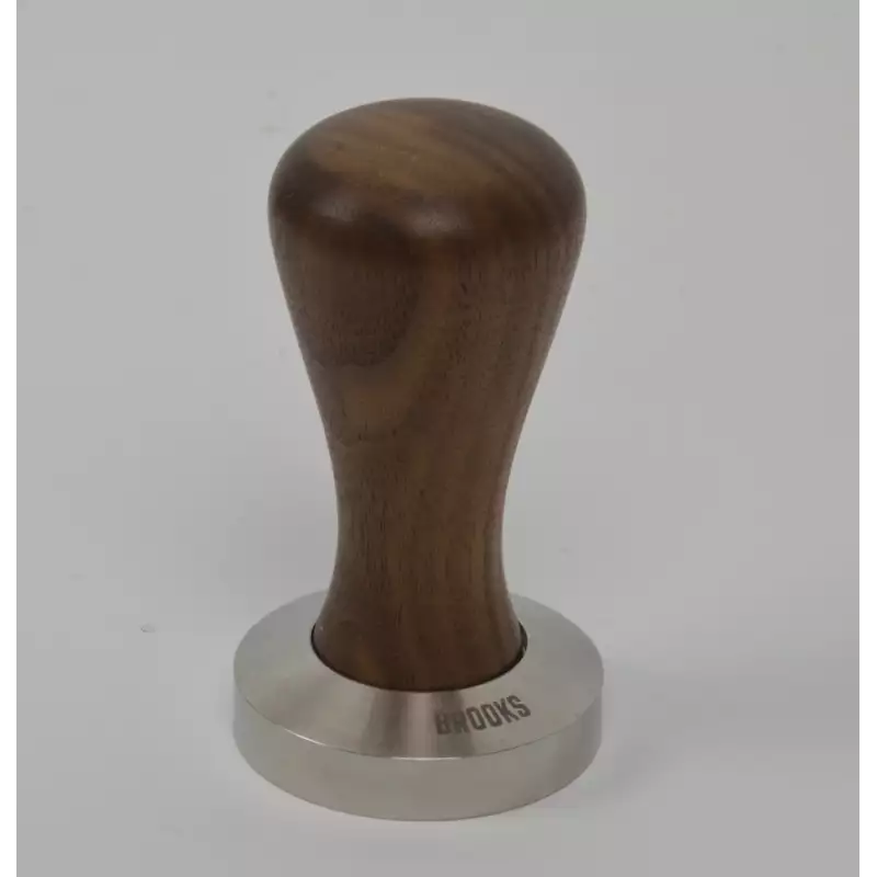 Pavoni millenium tamper 51.5mm amerikaans walnoot