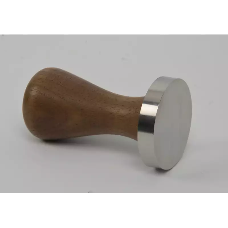 Pavoni millenium tamper 51.5mm amerikaans walnoot