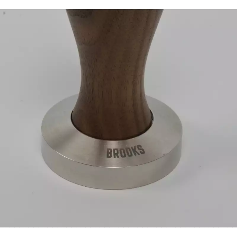 Pavoni millenium tamper 51.5mm amerikaans walnoot