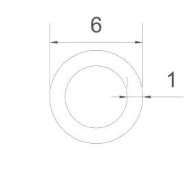 Koperen buis 6x1mm