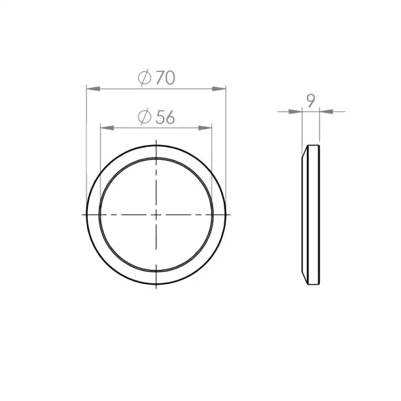 Portafilter pakking conisch 71x56x9mm