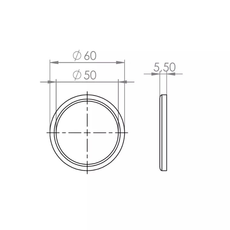 La Pavoni filterdrager pakking 60x50x5,5mm