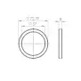 portafilter platte pakking 72.5x57x8 mm